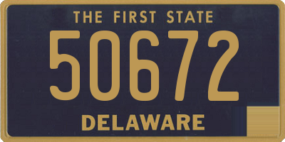 DE license plate 50672