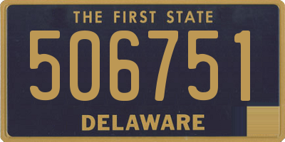 DE license plate 506751