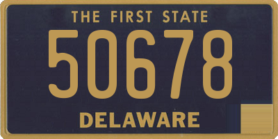 DE license plate 50678