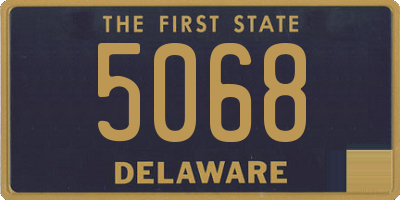 DE license plate 5068