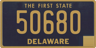 DE license plate 50680