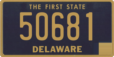 DE license plate 50681