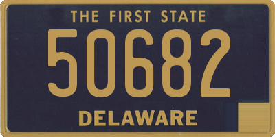 DE license plate 50682