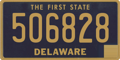 DE license plate 506828