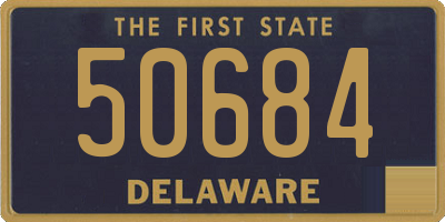 DE license plate 50684