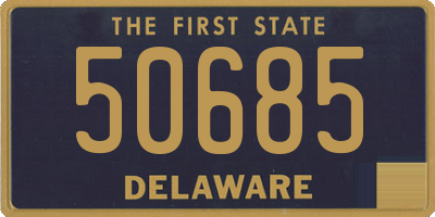 DE license plate 50685