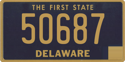 DE license plate 50687
