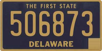 DE license plate 506873
