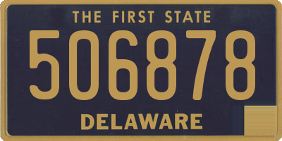 DE license plate 506878