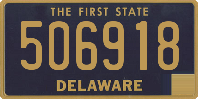 DE license plate 506918