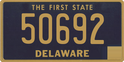 DE license plate 50692