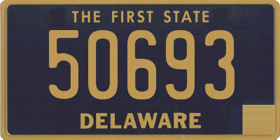 DE license plate 50693