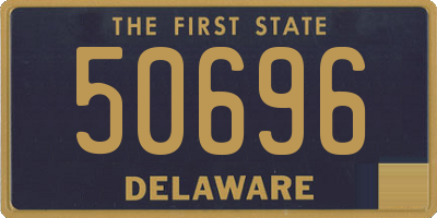 DE license plate 50696