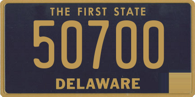 DE license plate 50700