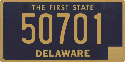 DE license plate 50701