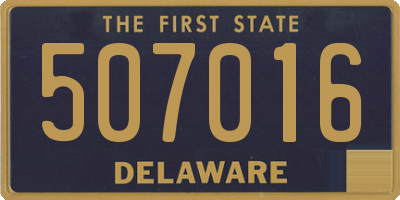 DE license plate 507016