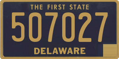 DE license plate 507027