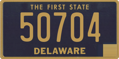 DE license plate 50704