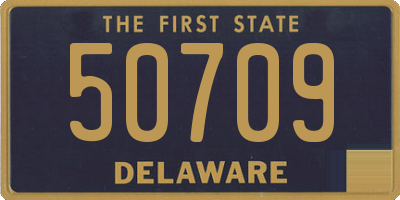 DE license plate 50709