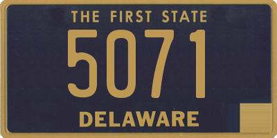 DE license plate 5071