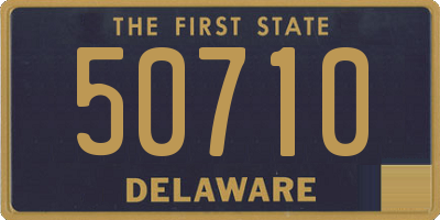 DE license plate 50710