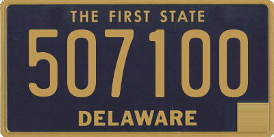 DE license plate 507100