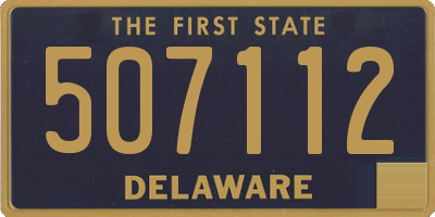 DE license plate 507112