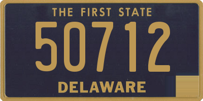 DE license plate 50712