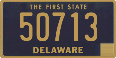 DE license plate 50713