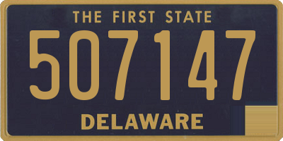 DE license plate 507147