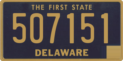 DE license plate 507151