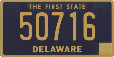 DE license plate 50716