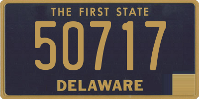 DE license plate 50717