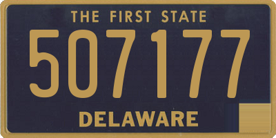 DE license plate 507177