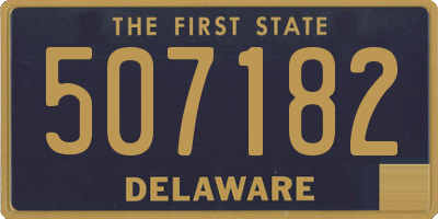 DE license plate 507182