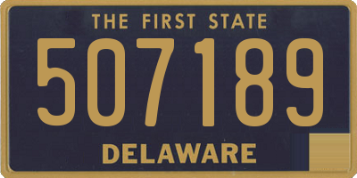 DE license plate 507189