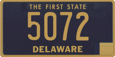 DE license plate 5072