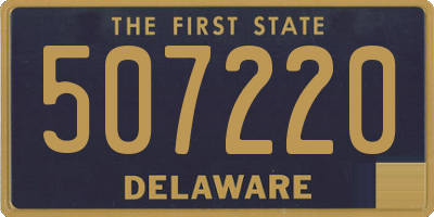 DE license plate 507220