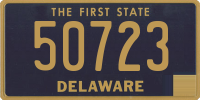 DE license plate 50723