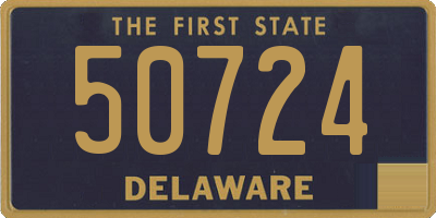 DE license plate 50724