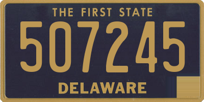 DE license plate 507245