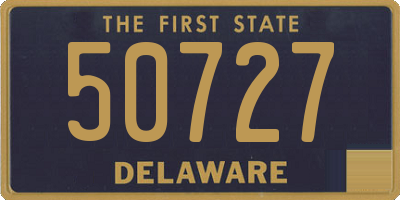 DE license plate 50727