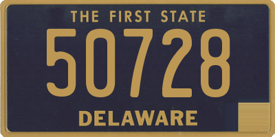 DE license plate 50728