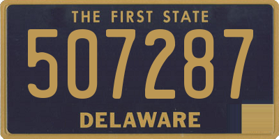 DE license plate 507287