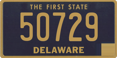 DE license plate 50729