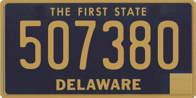 DE license plate 507380