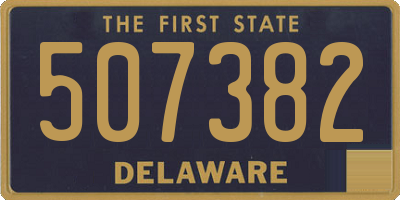 DE license plate 507382