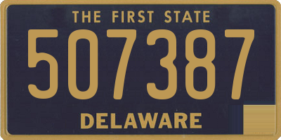 DE license plate 507387