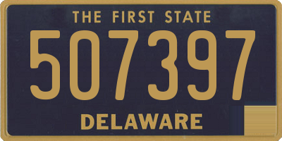 DE license plate 507397