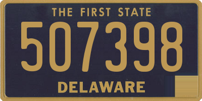 DE license plate 507398